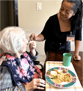 Caregiver and resident
